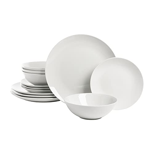 10 Strawberry Street Simply Coupe Dinnerware Set, White, Ser