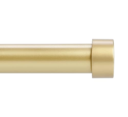 Gold Curtain Rods for Windows 66 to 120 Inch(5.5-10 Feet),1"