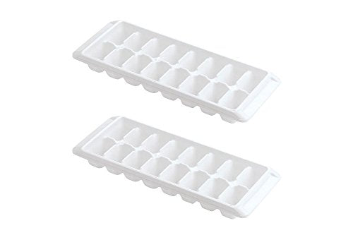 Kitch Ice Tray Easy Release White Ice Cube Trays, 16 Cube (P