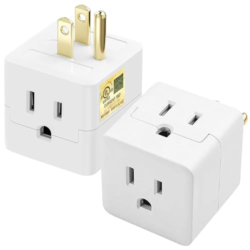 Multi Plug Wall Outlet Extender,3 Outlet Wall Adapter,3 Outl