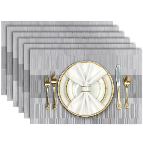 Aofmee Placemats, Place Mats Set of 6, Heat Resistant Table