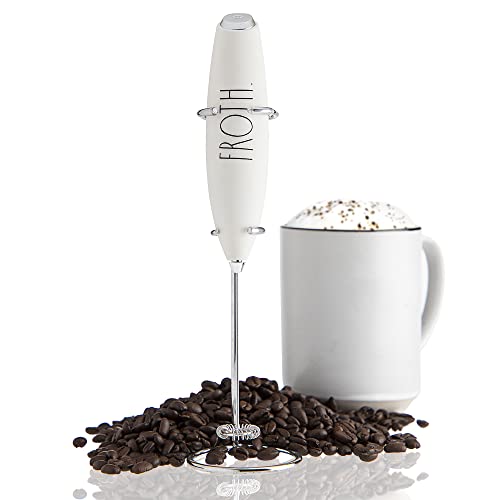 Rae Dunn Milk Frother- Handheld Electric Drink Mixer, Handhe
