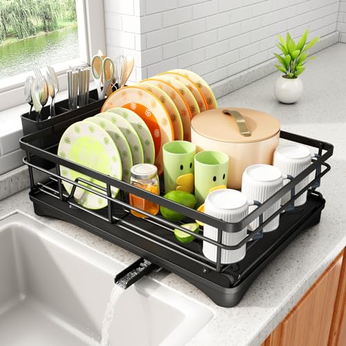 Dish Drying Rack - Stainless Steel Dish Rack for Kitchen Cou