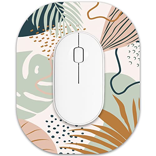 Small Mouse Pad 6 x 7 Inch, Oval Mini Mouse Pad with Non-Sli