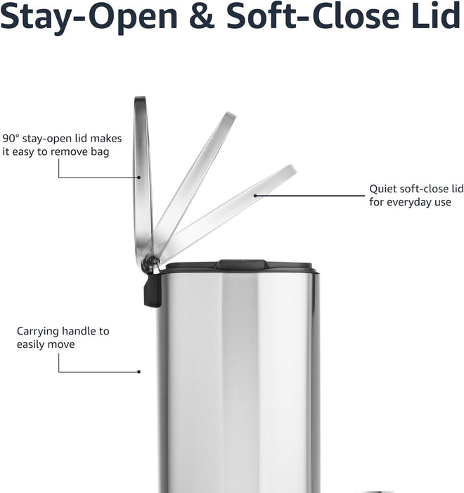 Stainless Steel Trash Can 13G