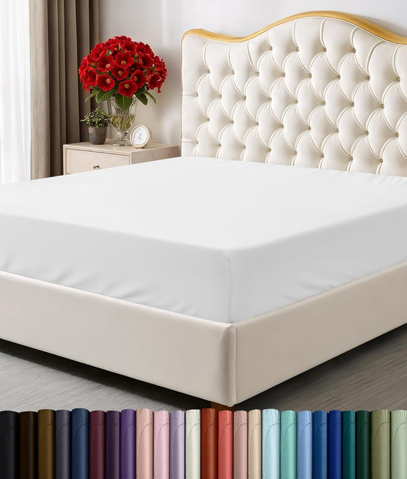 Utopia Bedding Queen Fitted Sheet - Bottom Sheet - Deep Pocket - Soft Microfiber