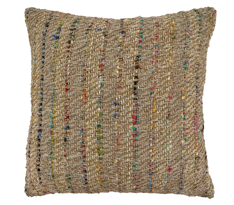 Striped Pillow 20" Square - Poly Filled Multicolor