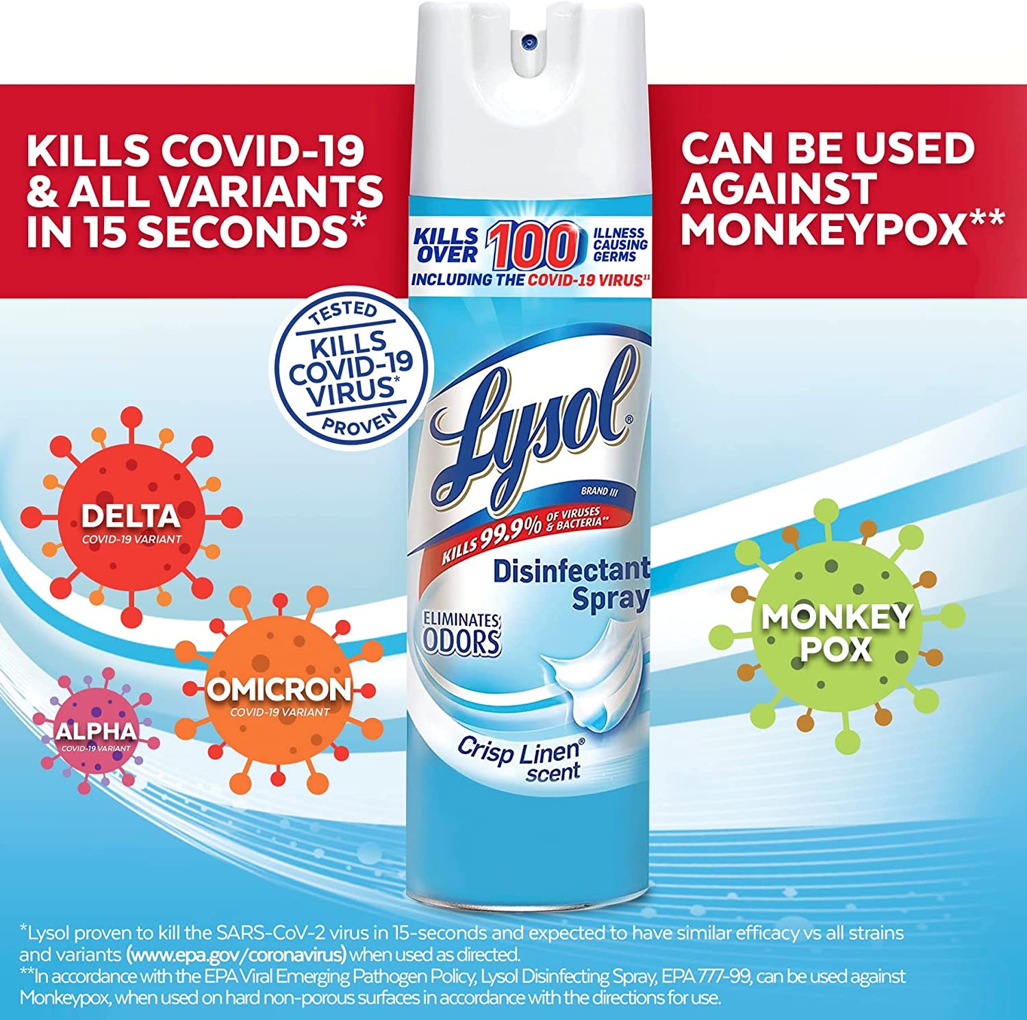Lysol - Disinfectant Spray 19 Fl. Oz - OG000227