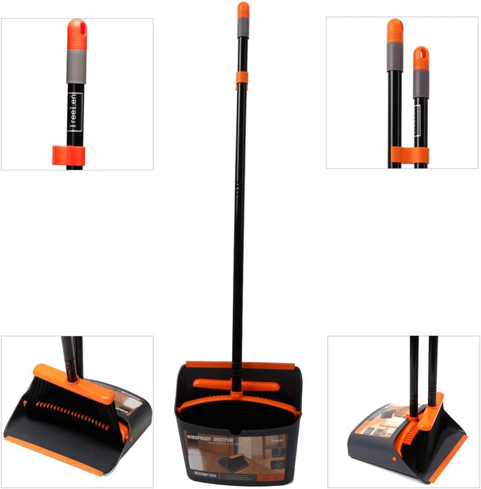 TreeLen - Broom and Dust Pan - 52" Long Handle