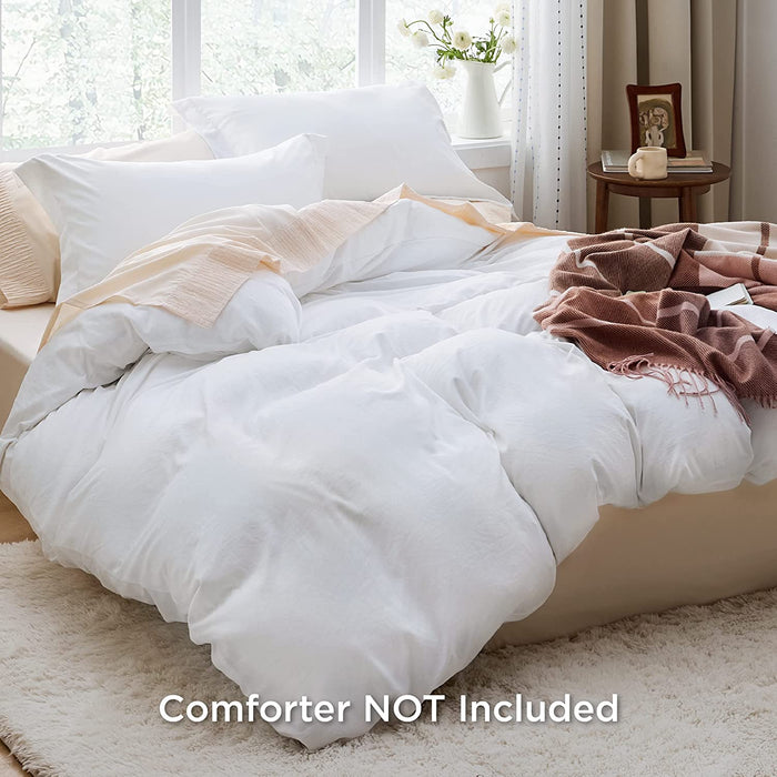 Bedsure - White Duvet Cover King Size - OG000197
