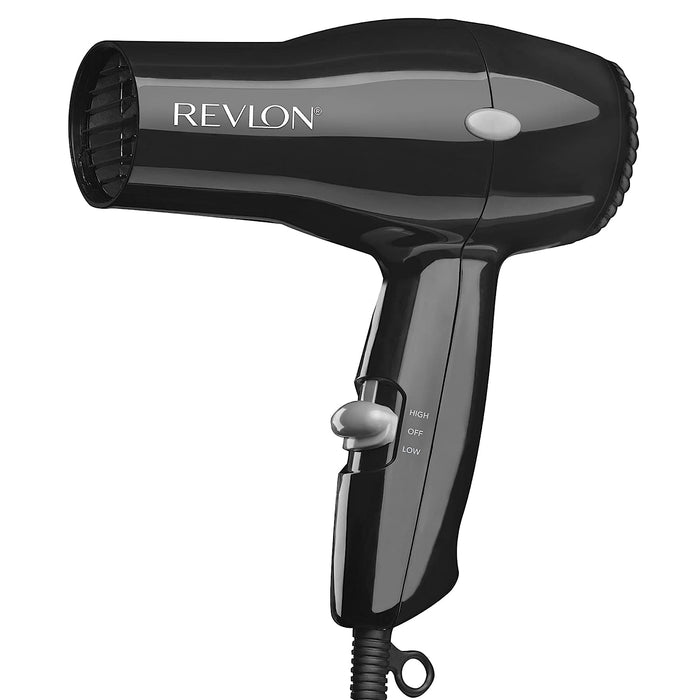 Revlon - Compact Hair Dryer | 1875W Lightweight Design, Perfect for Travel, (Black) - OG000201