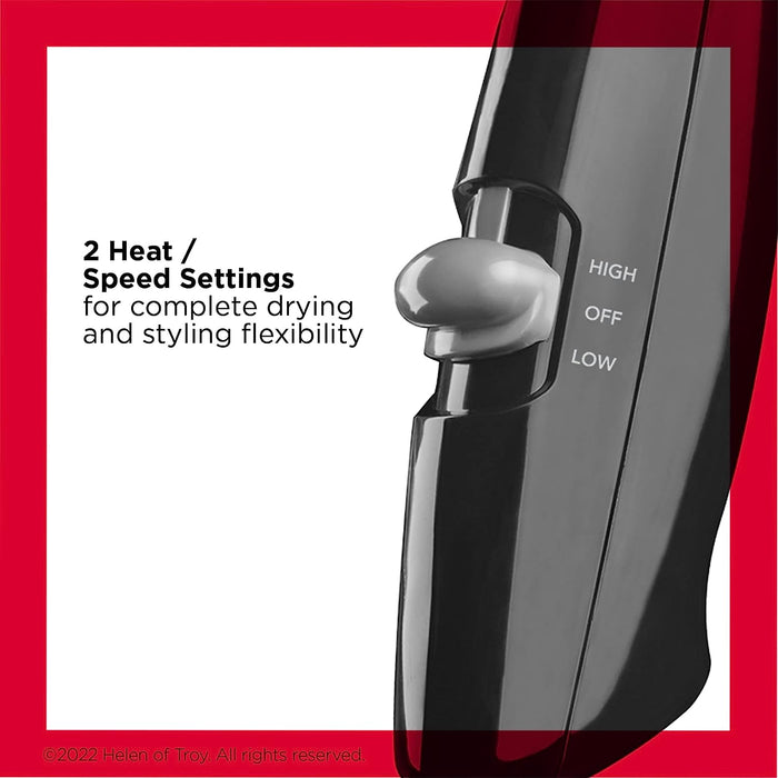 Revlon - Compact Hair Dryer | 1875W Lightweight Design, Perfect for Travel, (Black) - OG000201