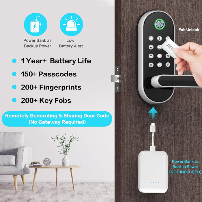 Sifely Smart Lock and Gateway Bundle
