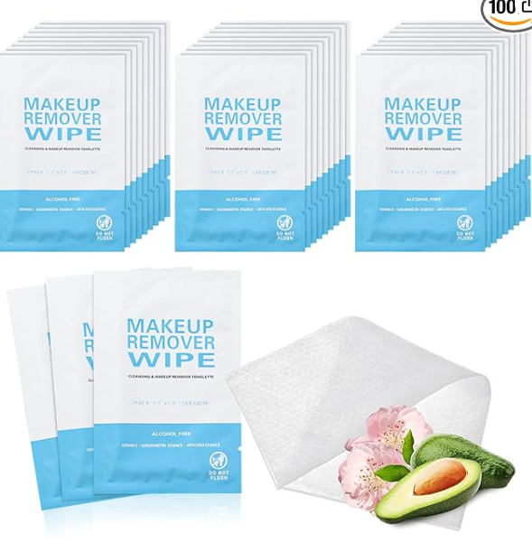 Makeup Remover Wipes, Individually Wrapped