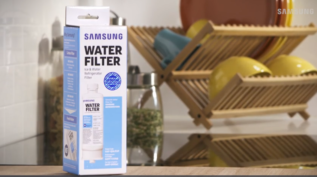 Samsung HAF-QIN/EXP Genuine Refrigerator Water Filter, Reduces 99% of Harmful Contaminants for Clean, Clear Drinking Water, 6-Month Life, Easy Install, Pack of 1
