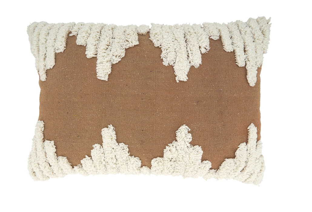Tufted Pillow 13"x24" Oblong - Poly Filled (3 colors)