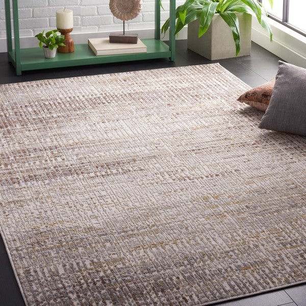 Accent Rug Large Grey/Gold Rectangle 8'x10'