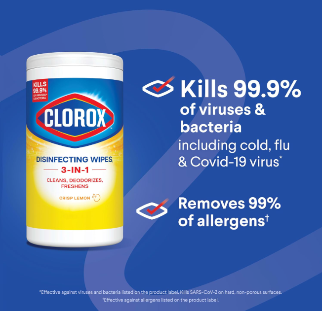 Clorox Disinfecting Wipes Back to School Variety Pack, 75 Count Each, Pack of 3 (Package May Vary)